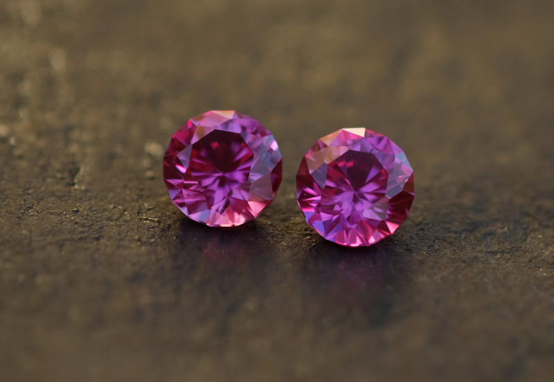 Pair Hot Pink Sapphires - SRB Gemstones